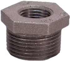 Black Pipe Hex Reducing Bushing, 3/8 x 1/4 In. - 8700128906