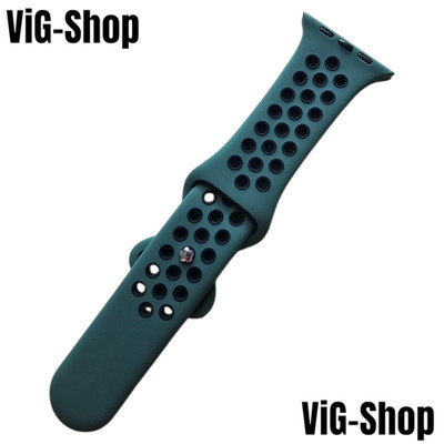 Apple Watch Sportarmband(Loop) 44/46 mm Grün/Schwarz