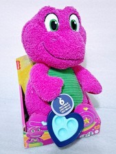 Fisher-Price Barney  s World Sensory Barney Plush Toy with Fidget 2024 New