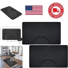 Black Rectangle Anti Fatigue Floor Mat 3ft x 5ft for Salon Professionals