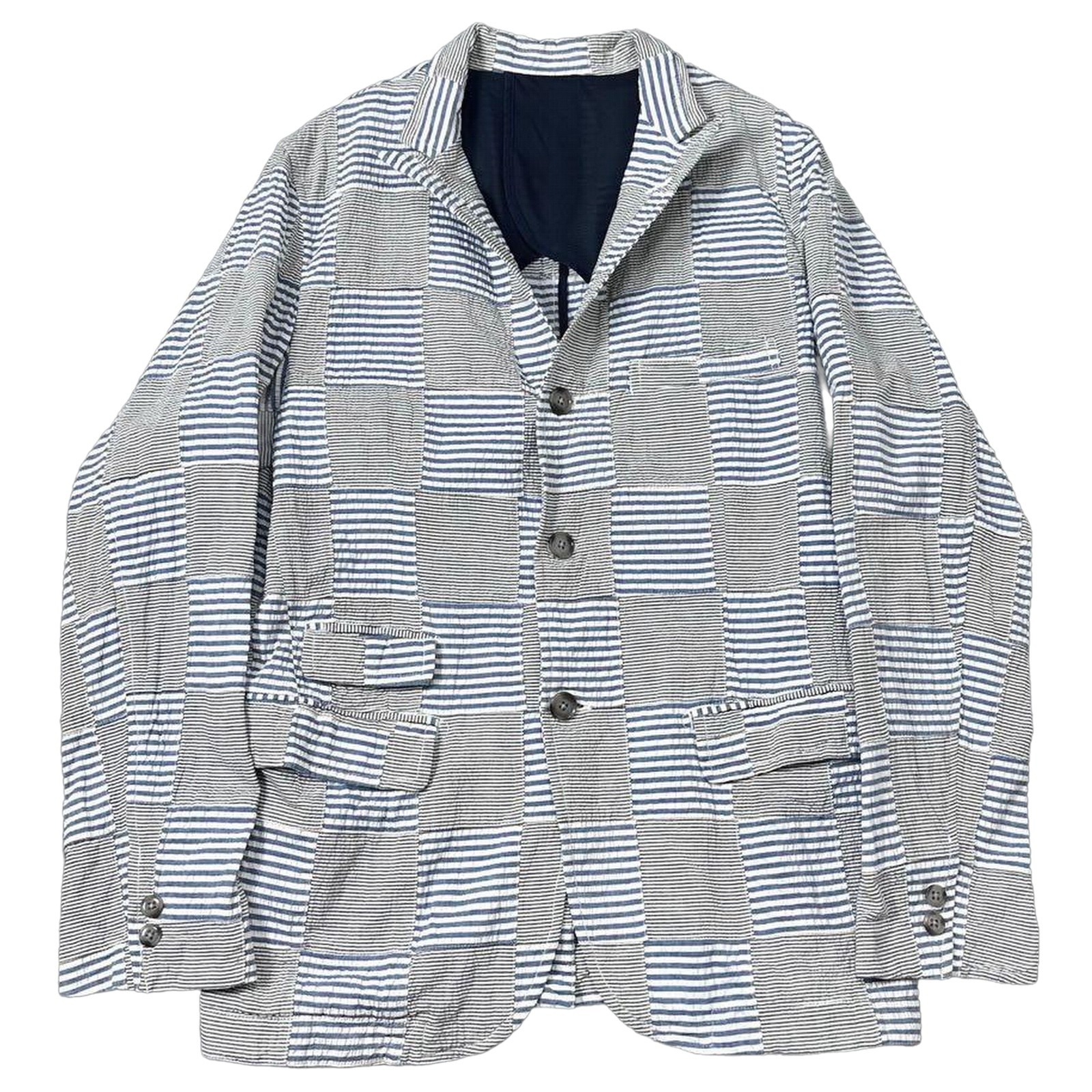 BEAMS PLUS Patchwork Tailored Jacket Men's L Seer… - image 1