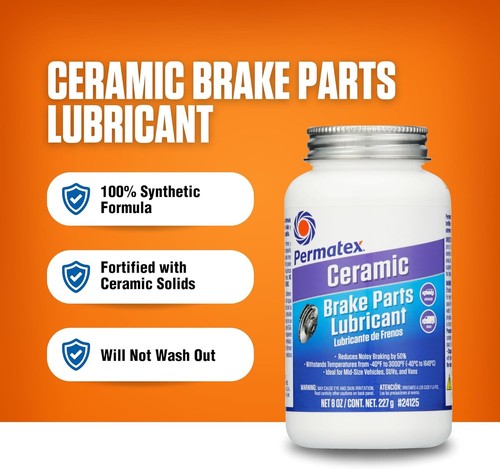 24125 Ceramic Extreme Brake Parts Lubricant, 8 oz., Pack of 1 - Picture 7 of 11