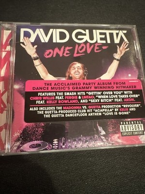 One Love [PA] by David Guetta (CD, 2010, EMI) With Rare Hype Sticker!
