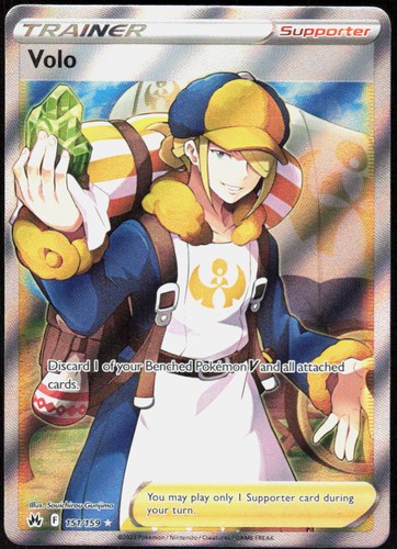 Volo (Full Art) 151/159 Holofoil Ultra Rare SWSH: Crown Zenith NM Pokemon