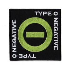 Type O Negative Patch Embroidered Sew On Band Green Logo Gothic Doom Metal