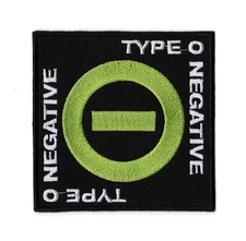 Type O Negative Sew-on Patch | American Gothic Doom Metal Rock Band Logo
