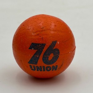 Union 76 Antenna Ball w Pump Fuel Nozzle Vtg NASCAR advertise oil gas Orange