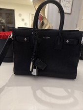 Saint Laurent Sac De Jour Baby Tote Bag in Bl...