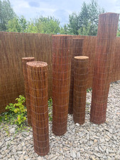 Weidenmatte Sichtschutz Holz Balkon Terrasse 80-200cm Hoch 300-500cm Windschutz