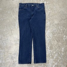 Wrangler Jeans Mens 36x30 Blue Denim Sliver Cowboy 933SEDD Pants Western