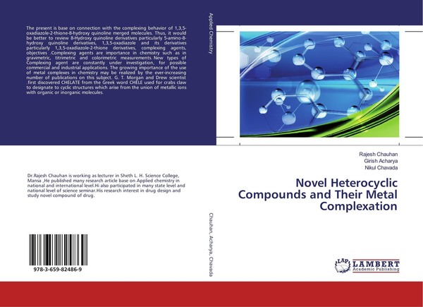 Novel Heterocyclic Compounds And Their Metal Complexation Rajesh Chauhan-image