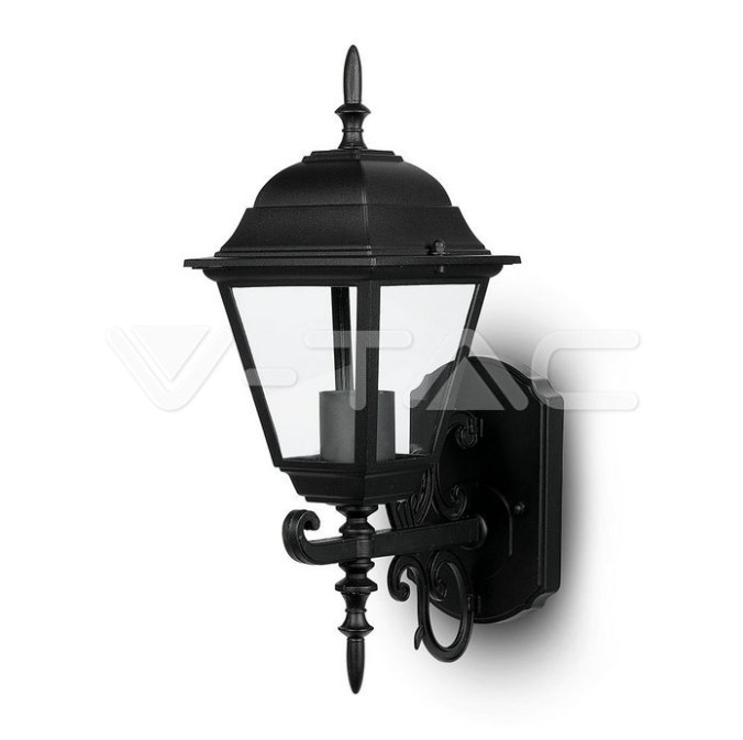 Lampada Parete V-tac 7519 VT-760 Alluminio Nero E27 IP44 60W Outdoor