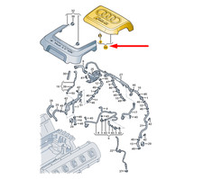 Audi RS6 Quattro C6 Motorraum Carbon Abdeckung 07L103926B NEU ORIGINAL
