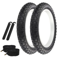 Pro Bicycle Tire 14 X 2.125 All Black Comp Iii 2 Tires Tubes Levers
