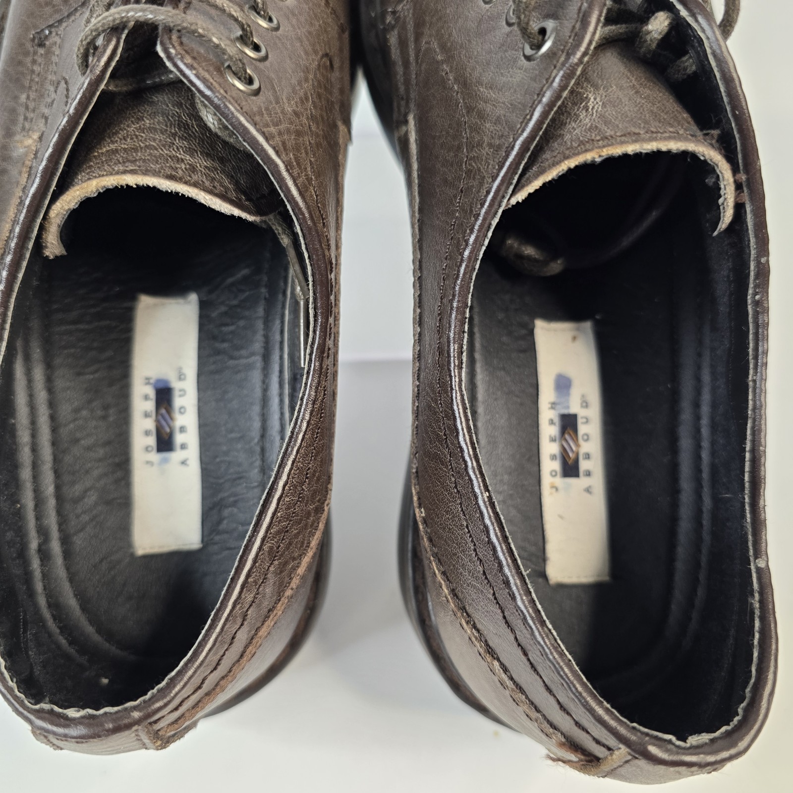 SAOLA Scarpe stringate Joseph Abboud Ryan Oxford in pelle marrone da uomo taglia 9 5D ottime