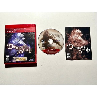 Demons souls Greatest Hits (PlayStation 3 PS3) Works Complete CIB Nice Shape!