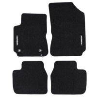 Velours FußMatten FüR Citroen C4 Cactus 2014-2020 Autoteppich Schwarz 4 Tlg