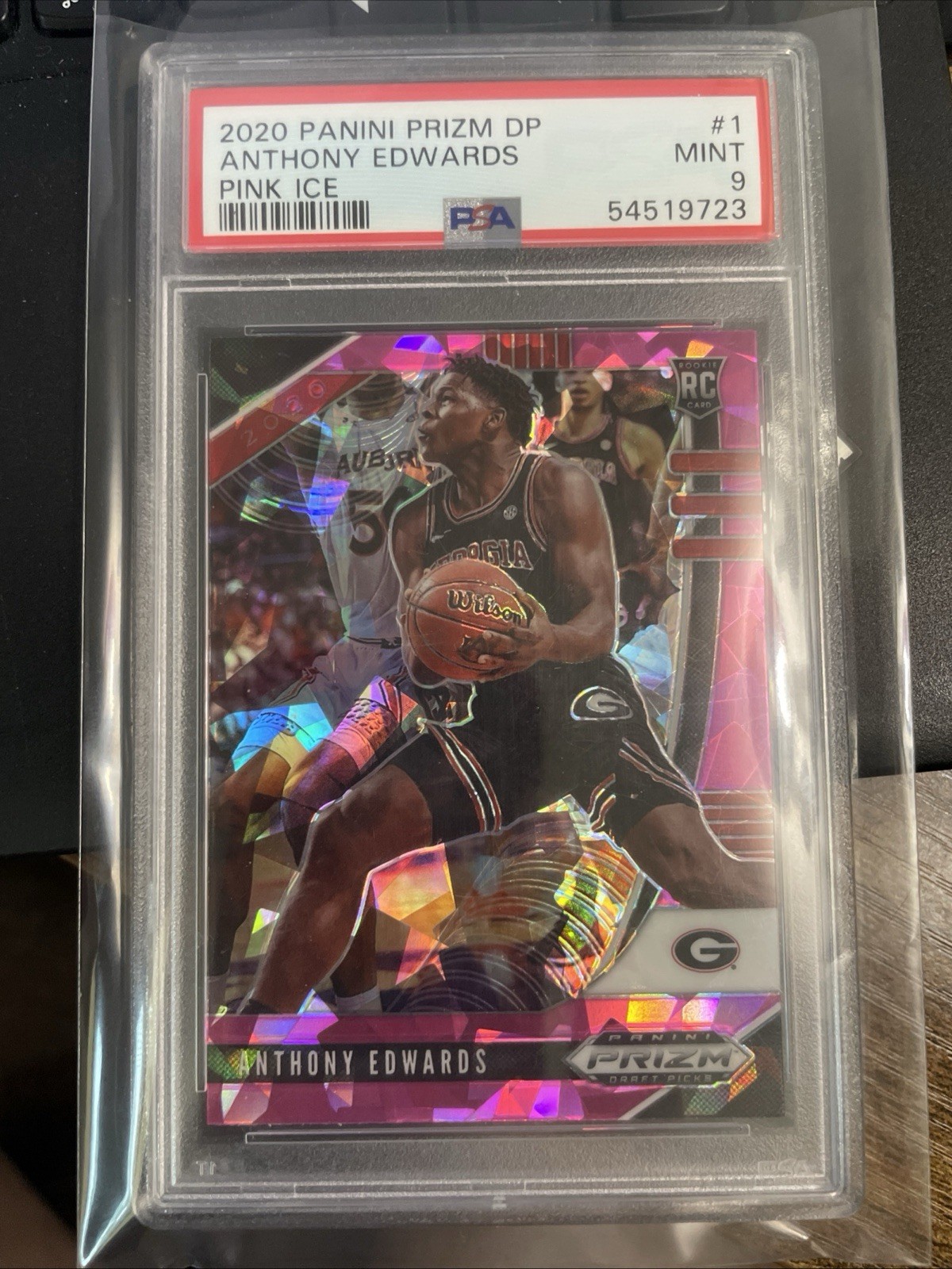 🔥 2020 Panini Prizm Draft Picks Anthony Edwards RC Pink Ice PSA 9 – #1 Pick! 🔥