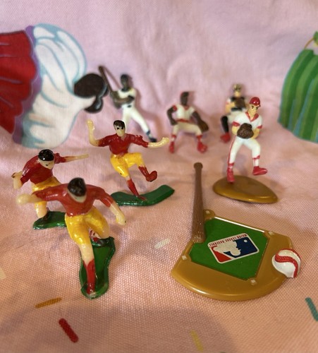Sports Theme Cake Decor Figurines Hockey Football Baseball Skiing - Picture 8 of 19
