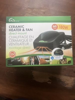 #ad Travel Time 12V Heater amp; Fan 180w Universal for Vehicles Dual Heat amp; Fan... $13.99