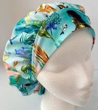 Mermaid Dolphins Scrub Hat Small Bouffant Medical Surgery Hat