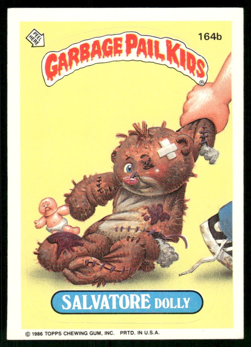 SALVATORE Dolly #164b 1986 Garbage Pail Kids trading card — raw and PSA graded price guide