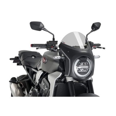 PUIG CUPOLINO SEMICARENATO PER HONDA CB650R NEO SPORTS CAFE 21-23 FUME CHIARO-NE