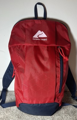 Ozark Trail Outdoor Lightweight Hiking Camping Daypack Backpack  Red/Blue