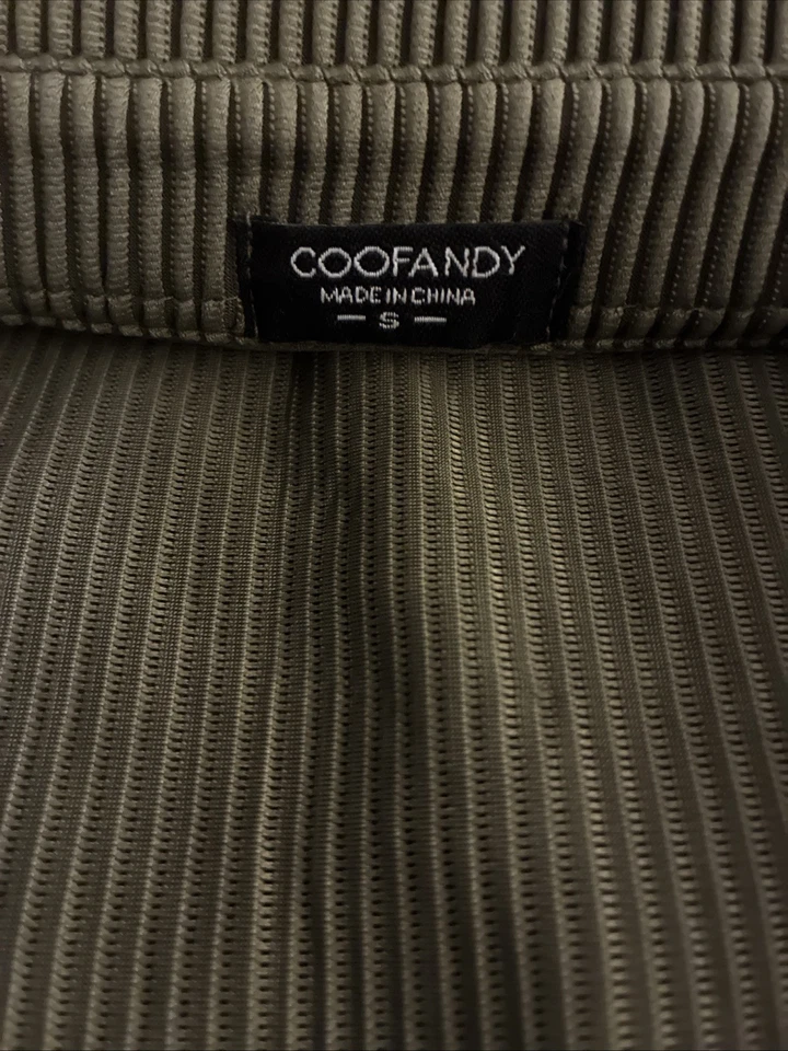 Conjunto de playa de lino verde CooFandy de 2 piezas para hombre talla pequeña Foto 3 de 4