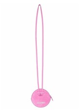 Jacquemus Le Pitchou Mini Bag Necklace Pink Suede NWT