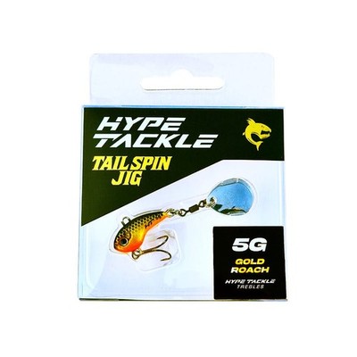 Köder Hype Tackle Tail Spin Jig Gold Roach 5 g für Hecht, Zander und Barsch