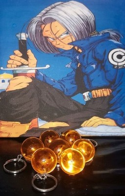 Dragon Ball DBZ Konvolut 7 Kristallkugeln im Schlüsselanhänger