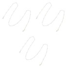 3 szt. Moda Mody Modphone Łańcuch Moda Okulary Koraliki Perły Wiszący pasek