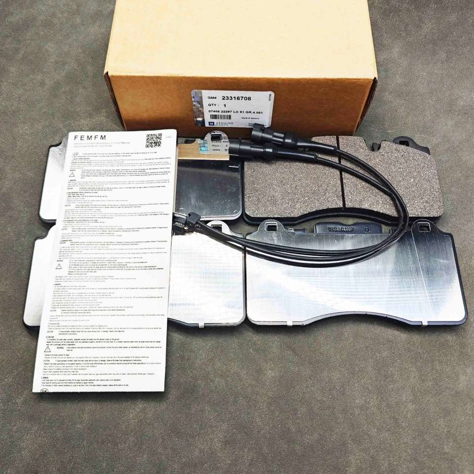 Front Brake Pad Kit for 23316708 Chevrolet Corvette Z06 Z07 Carbon Ceramic Rotor - Image 4 of 4