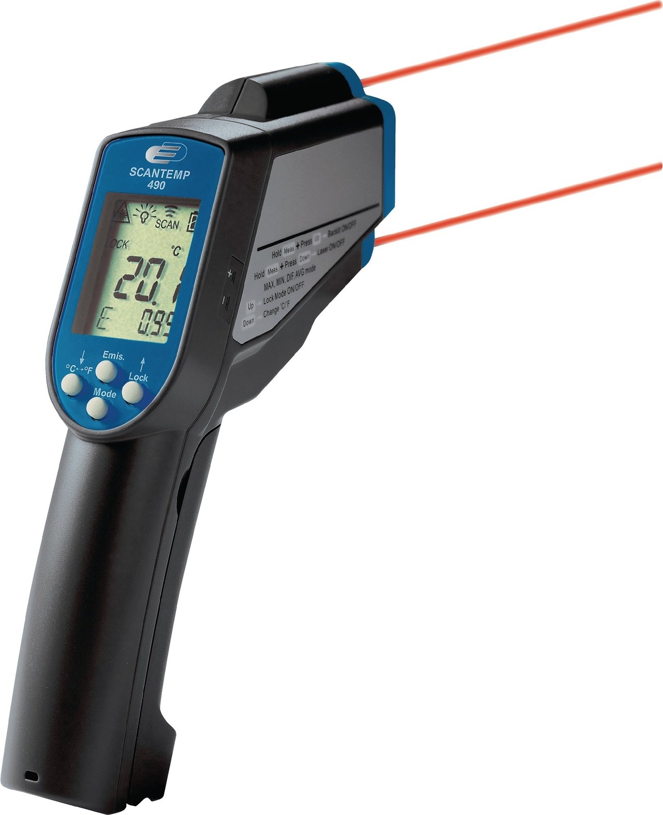 Thermomètre infrarouge DOSTMANN ScanTemp 490 haute précision boîtier robuste