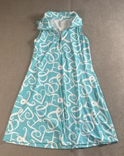 Lulu B Swing Dress Size Small Blue Half Zip Travel Golf Athletic Active