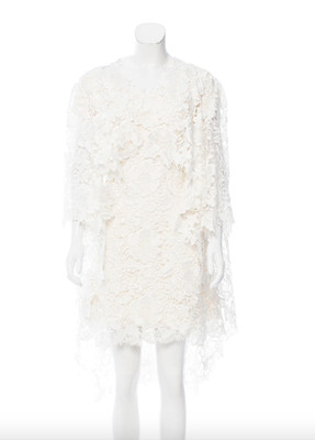 Stunning Zuhair Murad Two-Piece Lace Dress Set, Size Large