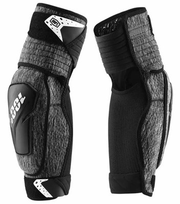 100% Fortis MTB Mountain Bike Elbow Guards Gray/Black
