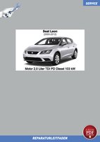 PDF Seat Leon (2005-2012) Reparaturanleitung Motor 2,0 Liter TDI PD 140 PS