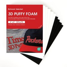 10PCS 3D Embroidery Puffy Foam Sheets 3MM   Perfect for Raised 3D Embroidery ...