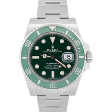 NOS STICKERED 2018 PAPERS Rolex Submariner HULK Steel Green 40mm 116610 LV BOX