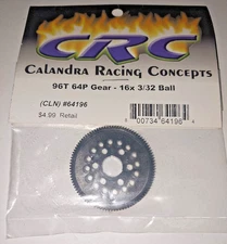 Calandra Racing Concepts 96 Tooth 64P spur Gear 16X 3/32 Ball