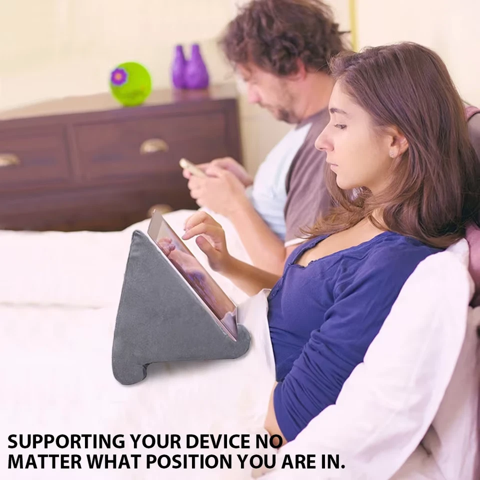 Xnyocn Tablet Stand Multifunction Sponge Pillow Stands for IPad Samsung Huawei - Image 3 of 4