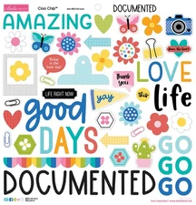 Bella Blvd Ciao Chipboard Stickers 12"X12"-Icons, Documented