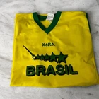 Vintage Xara Brasil Soccer T-Shirt Mens Size M Made in Egypt