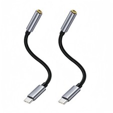 USB C to 3.5mm Headphone Jack Adapter for Samsung Galaxy A16 A35 A56 5G S23...