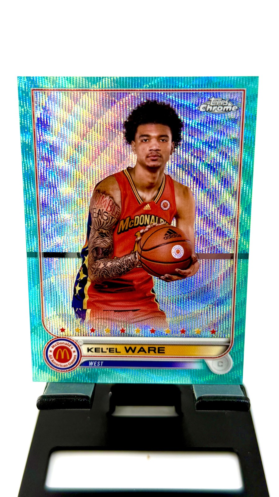 2022 Topps Chrome McDonald's All American - Kel'el Ware #71 Aqua Wave Refractor