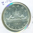 1965 CANADIAN SILVER DOLLAR