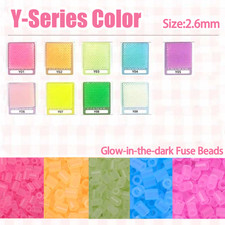 Y-Series Color - 2.6mm Fuse Beads 1000 Pack for Pegboards Fuse Melt Bead Packs