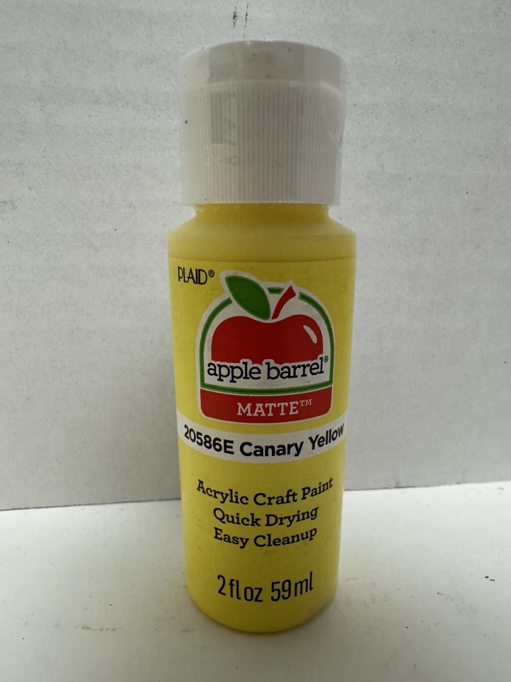 36 QTY Apple Barrel MATTE Acrylic Craft Paint 2 oz 20586E Canary Yellow - Image 3 of 4